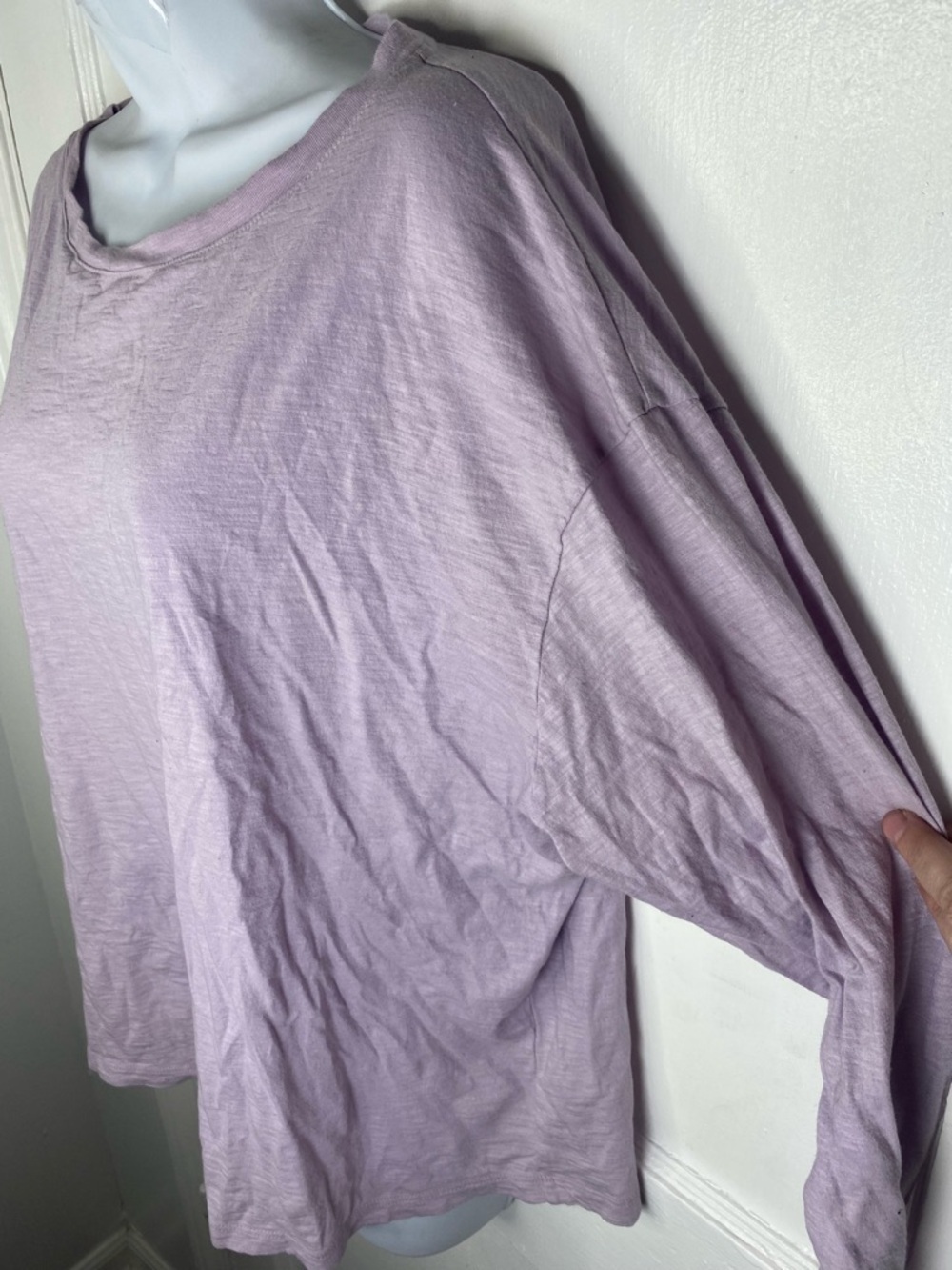 Vince 2X Pastel Lavender Crewneck Tee - Picture 3 of 5